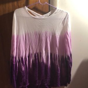 Long sleeve tie dye